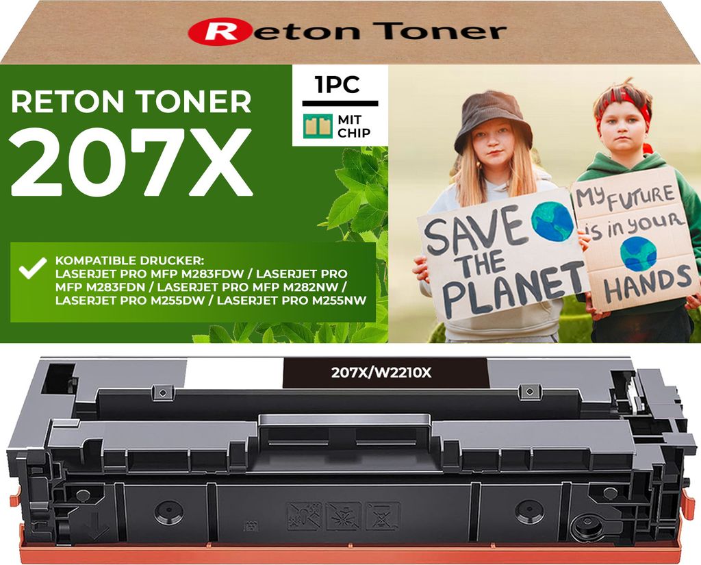 Fachgerecht aufbereitet HP 207X W2210X Toner HP-CHIP wiederverwendet]