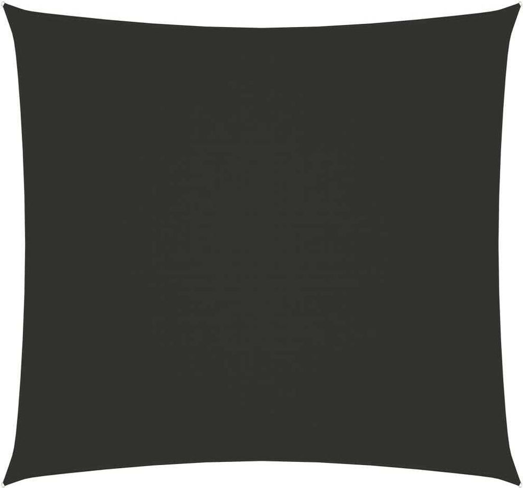 The Living Store Sonnensegel Oxford-Gewebe Quadratisch 4x4 m Anthrazit