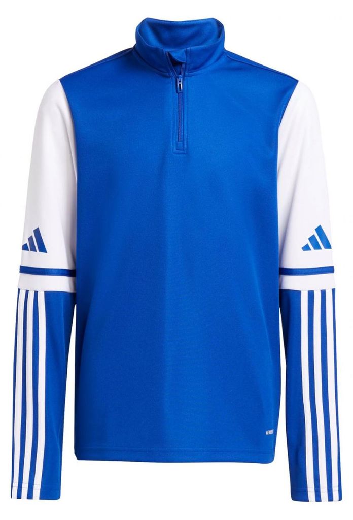 Adidas - "Squadra 25" Sweatshirt mit kurzem Reißverschluss für Kinder - Training PP6027 (140) (Blau)
