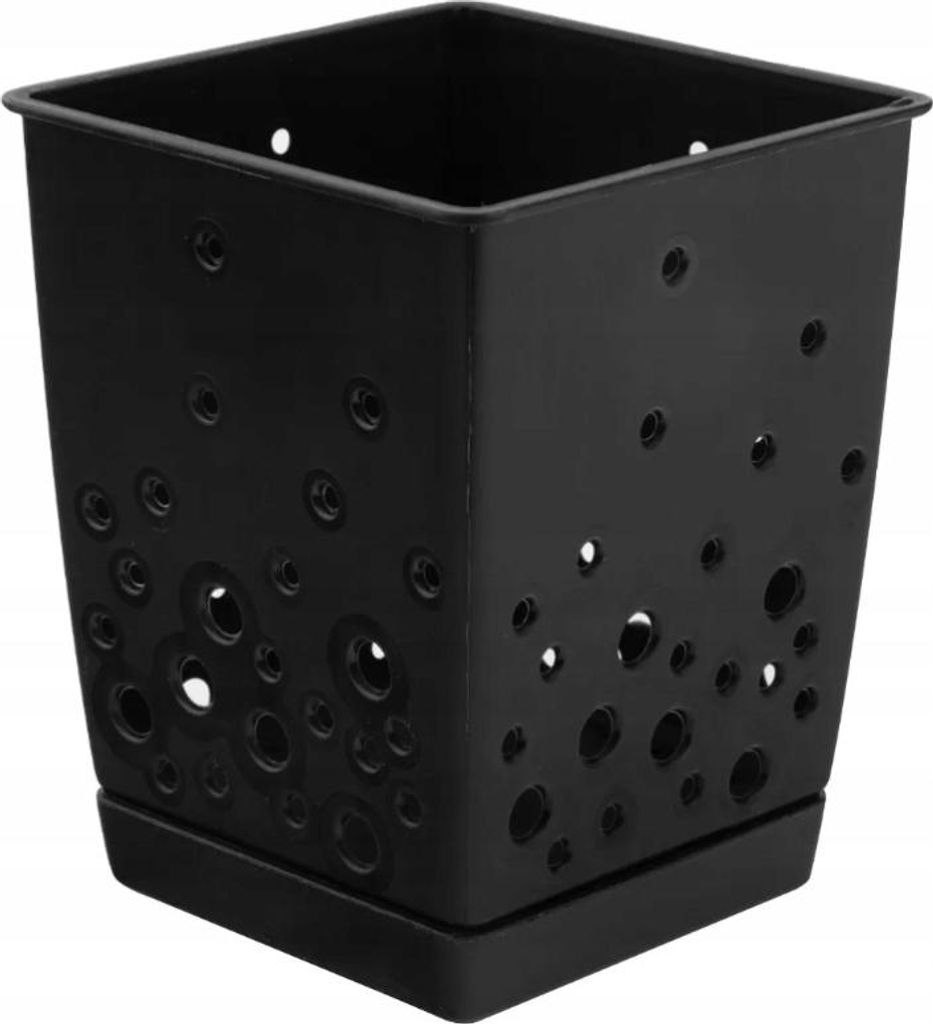 Besteckkasten mit Untertasse schwarz 11cm
