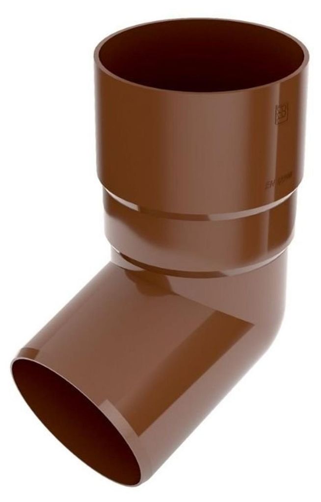 Plastové koleno BRYZA 67° Ø 63 mm, hnedé RAL 8017 Obrázok produktu 