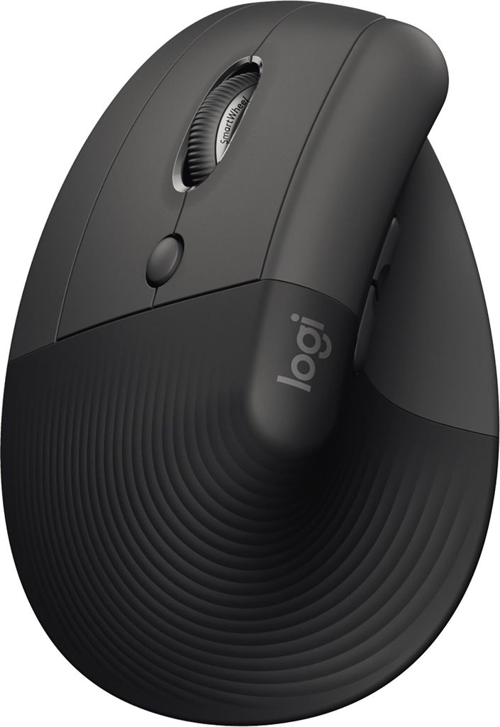 Logitech Wireless Ergonomical Mouse - Left Handed, Bluetooth, Grau, Linkshänder