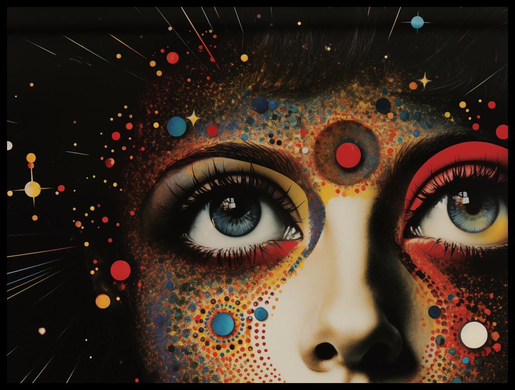 Plakat 80x60cm Selbstentwickelnde Galaxie