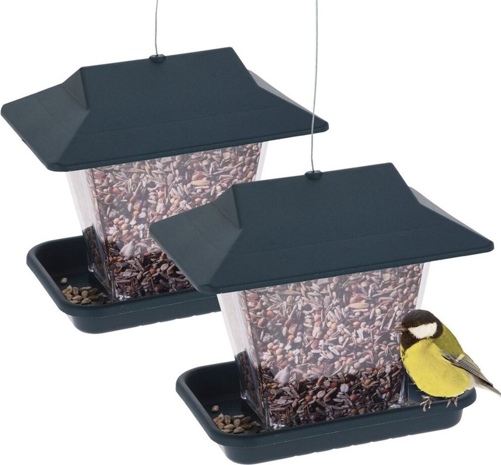 ProGarden Vogelhaus VOGELFUTTERHAUS für Getreidekörner Garten Terrasse