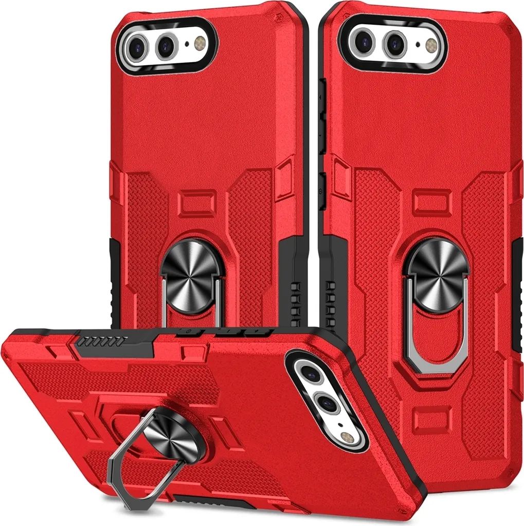 Doupi Ultra Shield Custodia Per IPhone 8 Plus / 7 Plus (5,5'') - Cover Paraurti Doppio Strato, Nero - 6