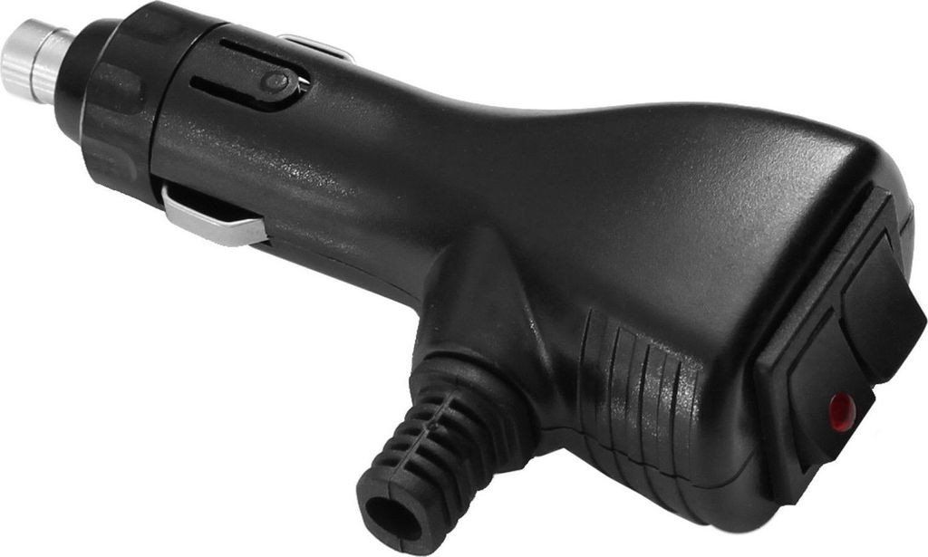 KFZ Stecker 12V 24V Auto Motorrad Zigarettenanzünder mit Schalter & Taster 10A