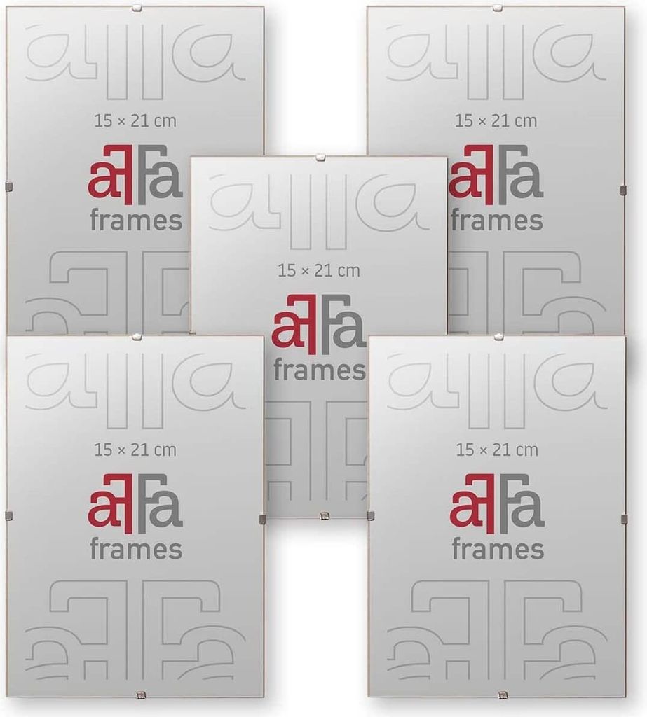 aFFa frames Rahmenloser Bilderhalter | Bilderrahmen | Acrylglas | mit Clips | für Fotos und Poster | Plakatrahmen | Cliprahmen | Posterrahmen |Ple...