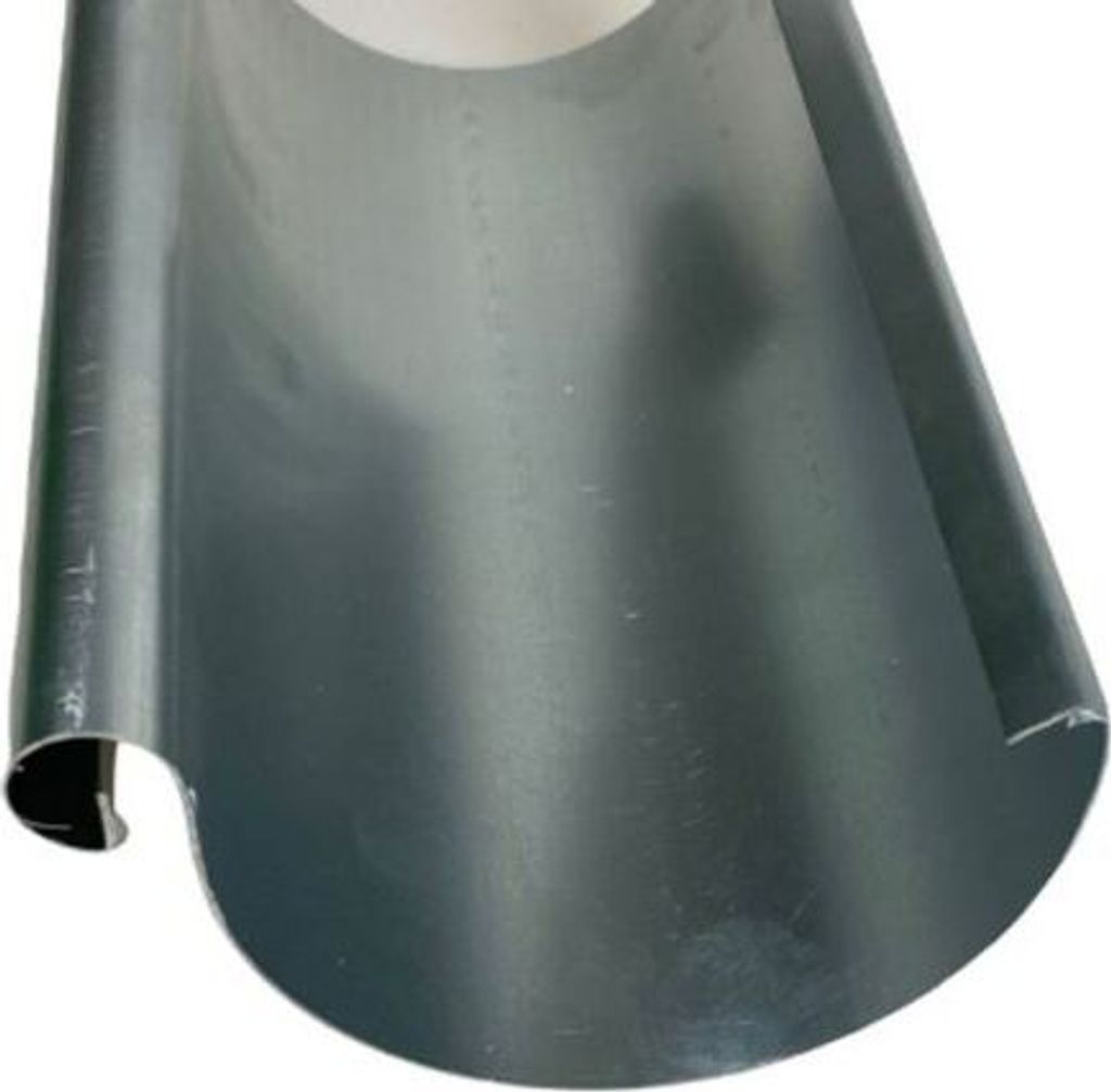 Dachrinne Regenrinne Titanzink 3 m lang 6 tlg Zuschnitt 333 Produktbild 3