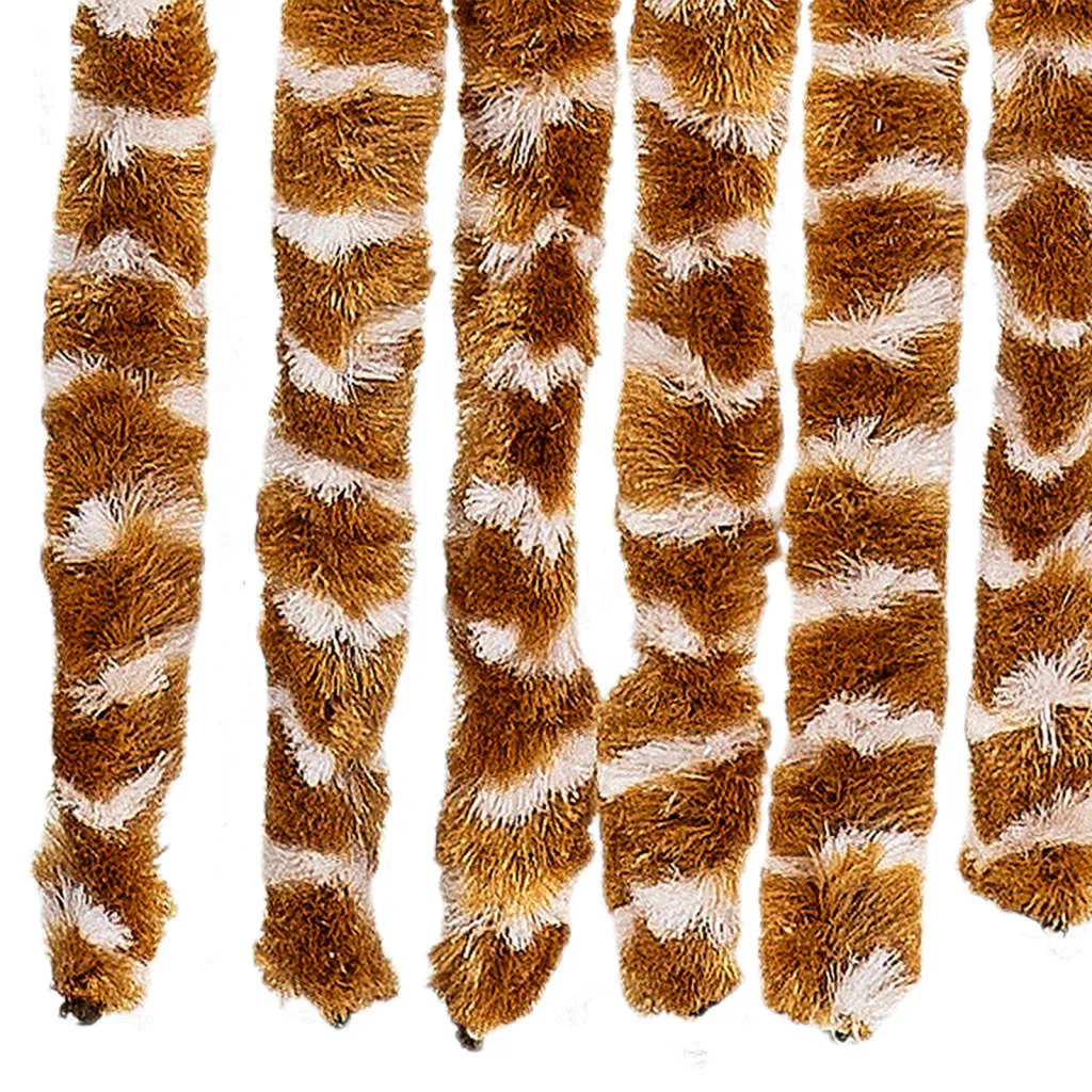 Rideau de porte chenille Fly 56x185 cm ocre et blanc par VidaXL - 6
