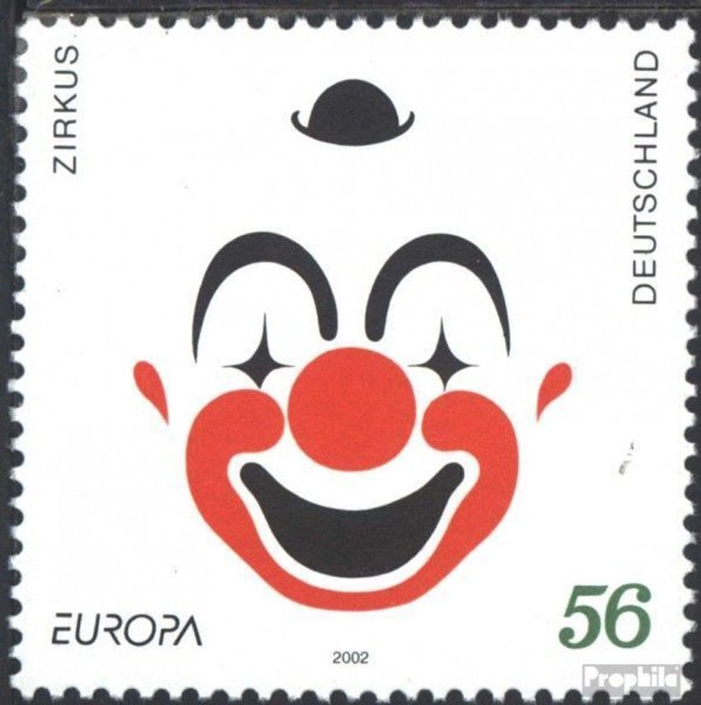 Briefmarken BRD (BR.Deutschland) 2002 Mi 2252 (kompl.Ausg.) postfrisch Zirkus