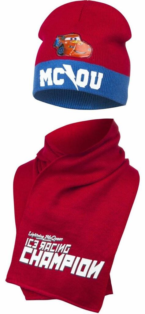 Cars Mütze und Schal Set Stylisches Winteraccessoire für Produktbild 