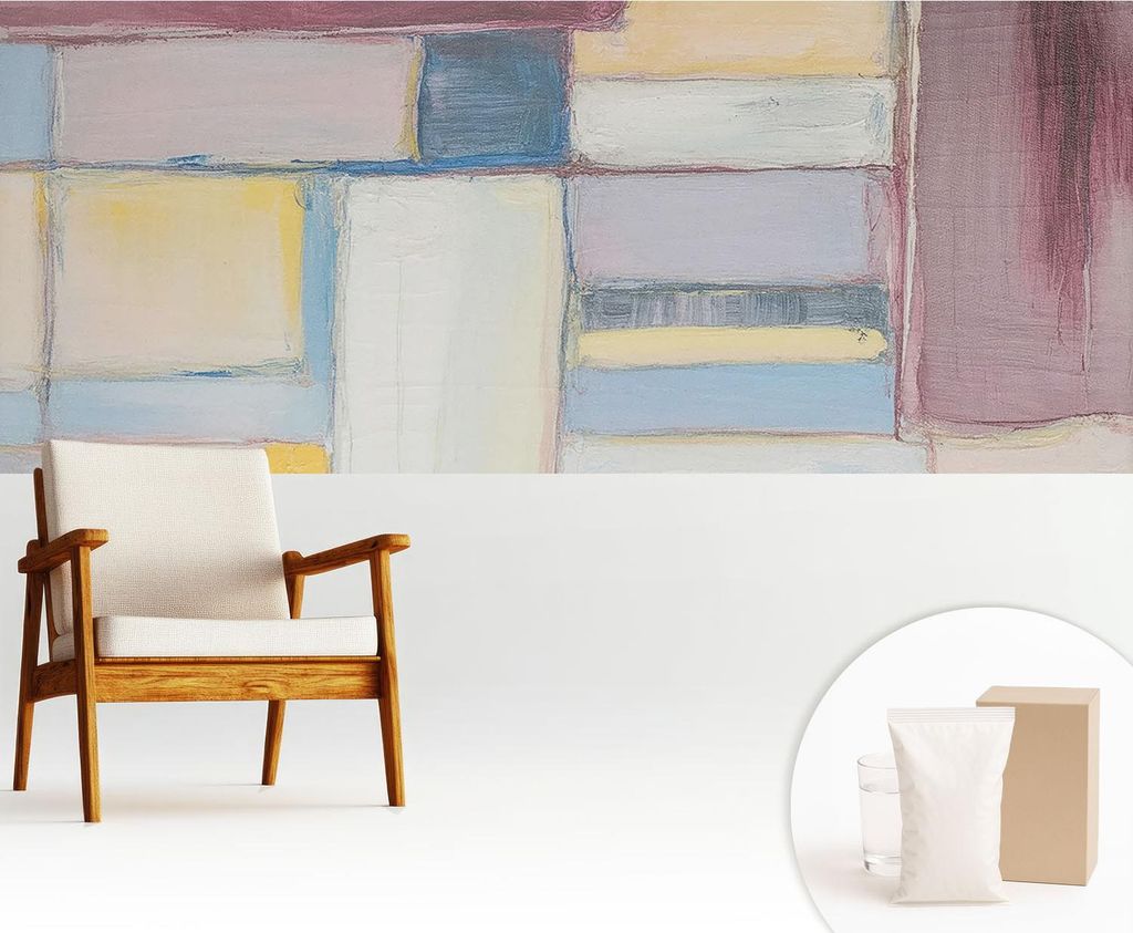 Fototapete - 250x104 cm - Tapete - Wandtapete - Wandbilder - Dekofolie - Tapete Folie - Wand - Dekoration - Wohnzimmer - Geometrische Formen