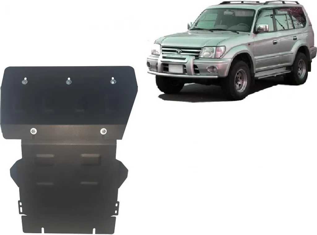 Plaque de protection moteur acier 3mm pour Toyota Land Cruiser J90