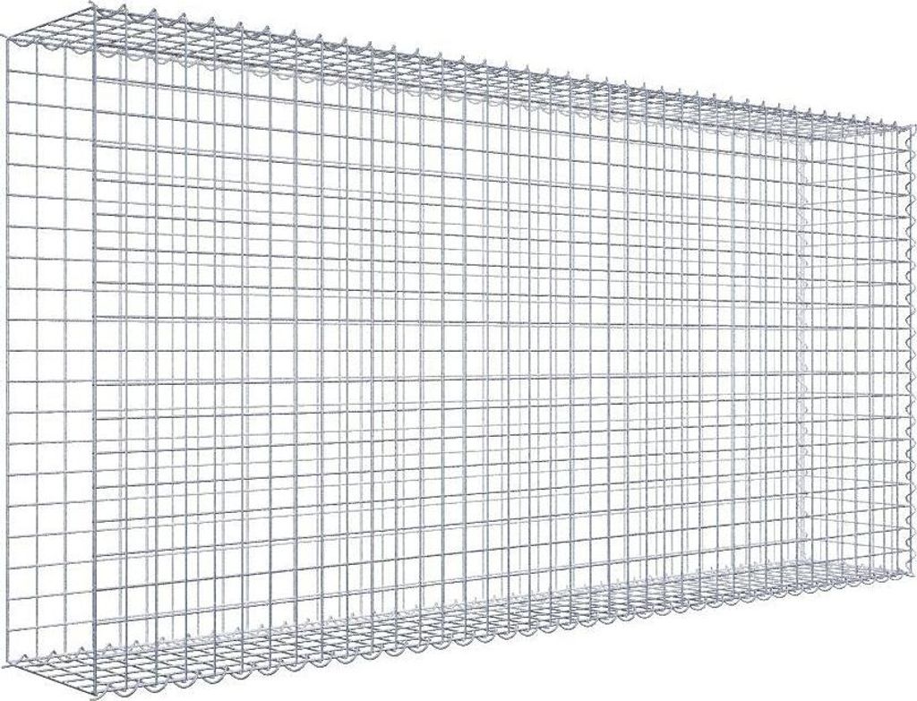 Anbaugabione Typ 2 200 cm x 100 cm x 30 cm (L x H x T), Maschenweite 5 cm x 5 cm, Spirale