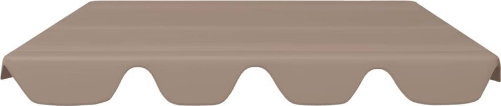 Eleganter Möbel Ersatzdach für Hollywoodschaukel Taupe 150/130x105/70cm - Pavillons & Partyzelte CJG618841 - Pavillons & Partyzelte