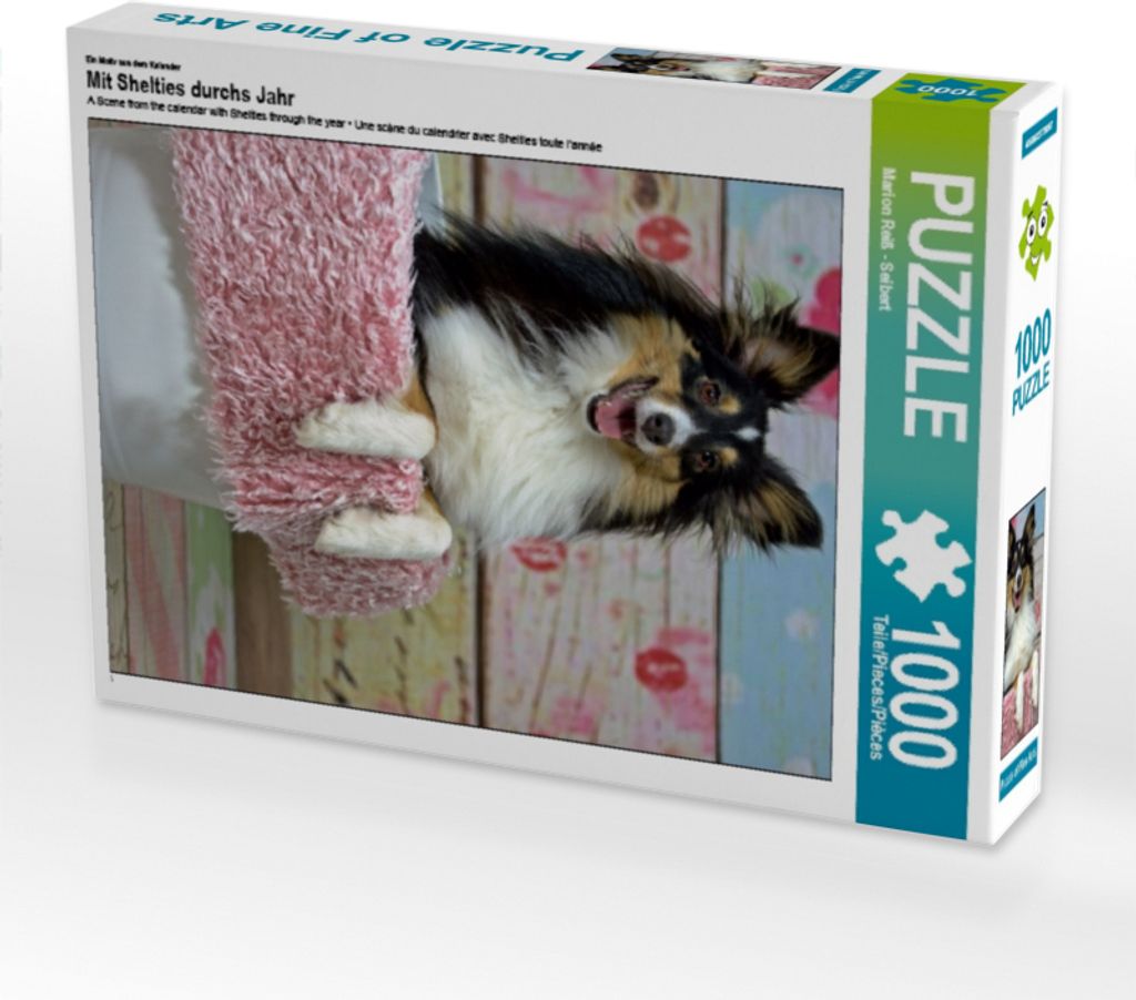 Calvendo Ein Motiv aus dem Kalender Mit Shelties durchs Jahr 1000 Teile Puzzle hoch 480x640mm, Reiß - Seibert Marion; 7356155
