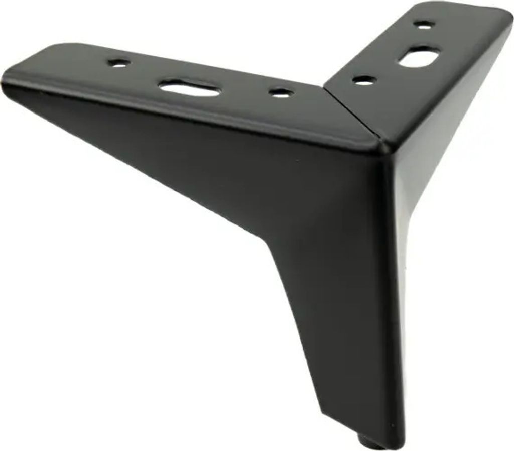 komodee, 4 Metall-Möbelfüße, schwarz, 10 cm Produktbild 