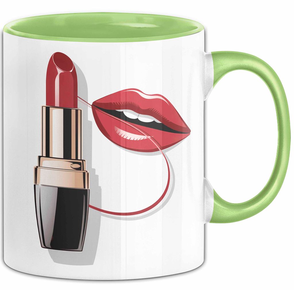 Make up Artist Tasse Geschenkidee für Schminke Kreateur (Grün)