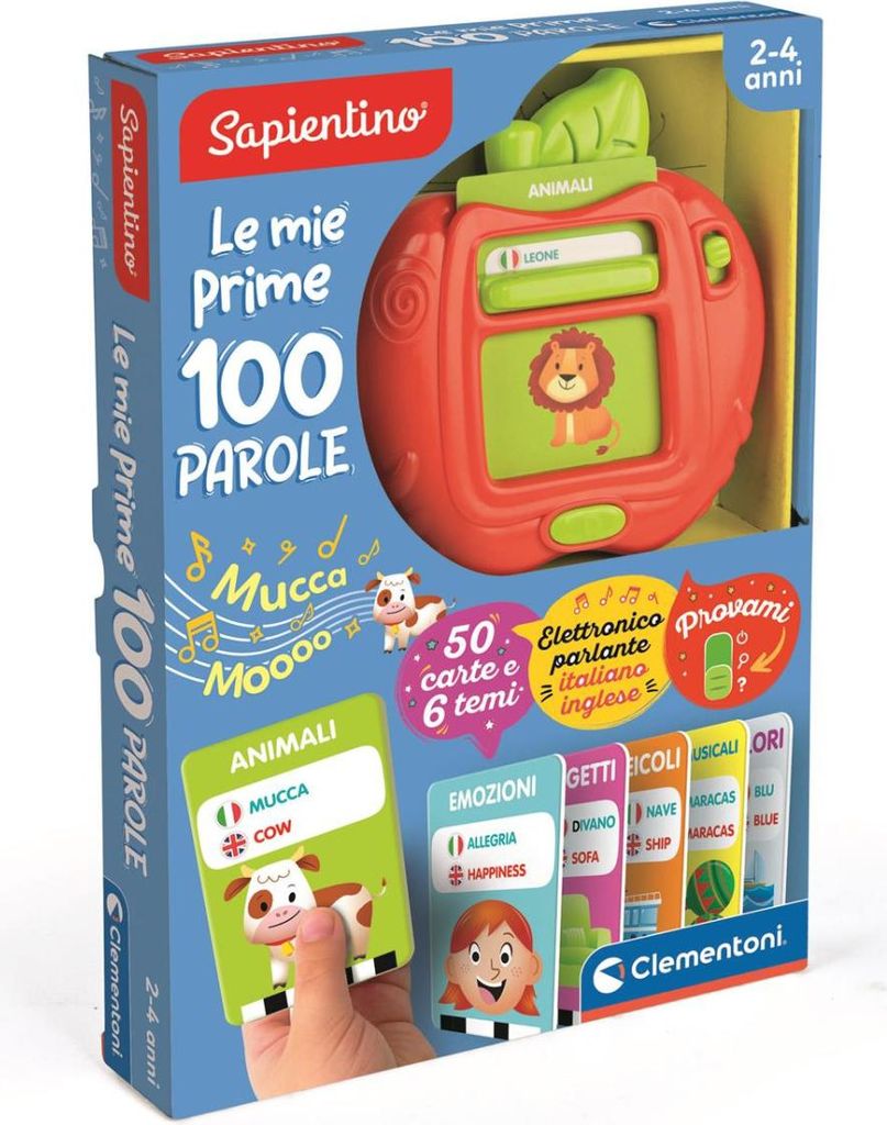 Clementoni Sapientino Le Mie Prime 100 Parole, 2 lat(a), Zdjęcie produktu 