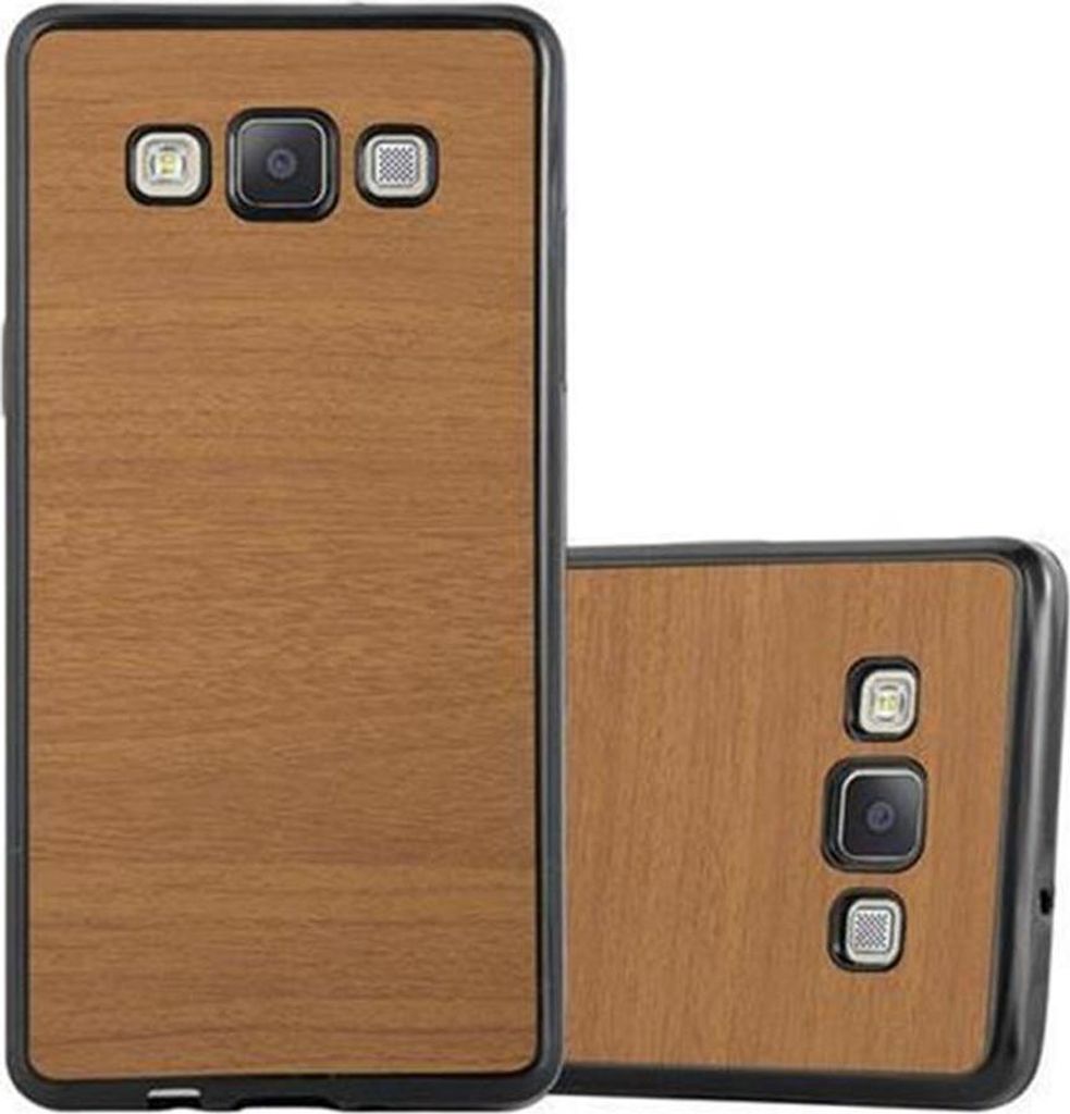 Cadorabo Handyhülle für Samsung Galaxy A5 2015 in Braun Schutzhülle Hülle Etui Case Cover TPU Silikon
