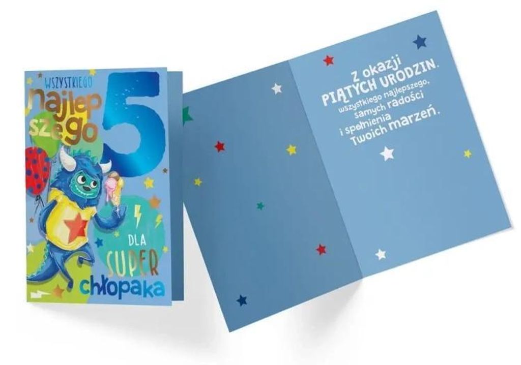 Karte PR-326 5. Geburtstag – Junge – Kukartka