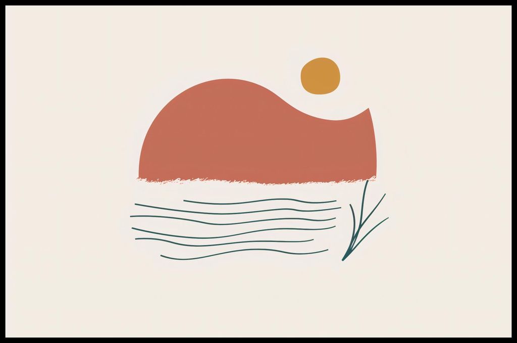Plakat 91,5x60cm Serenade der untergehenden Sonne