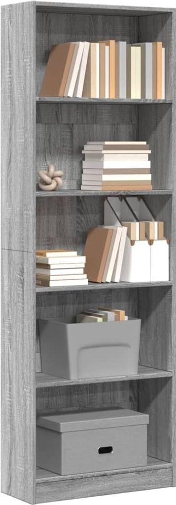 Maison Exclusive - Bücherregal Grau Sonoma 60x24x176 cm Holzwerkstoff