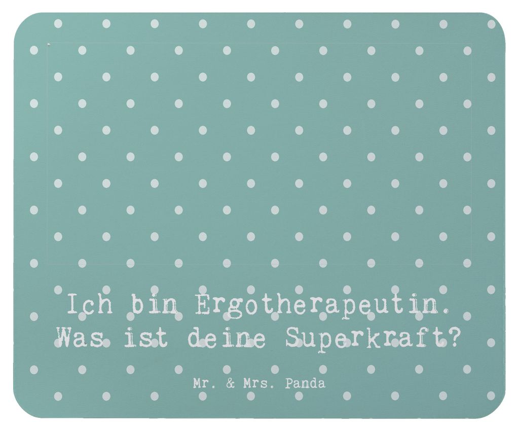 Mr. & Mrs. Panda Mauspad Super Ergotherapeutin - Meeresbrise - Geschenk, Soziale Interaktionen, Ich bin, laptop mousepad, Rehabilitation, Beruf, Mo...