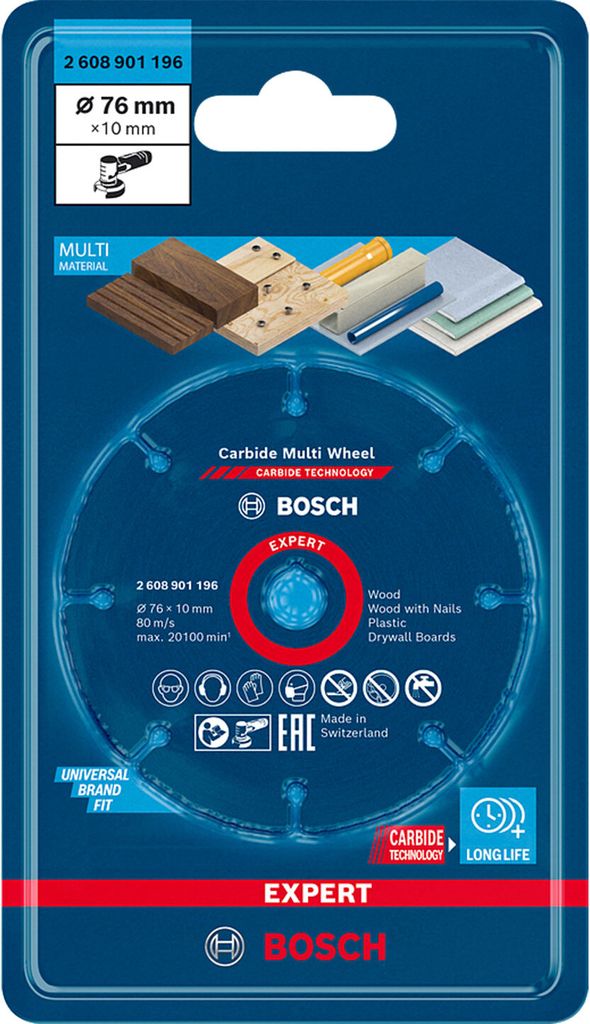 EXPERT Multi Material Carbide-Trennscheibe, 76 x 10 mm Produktbild 