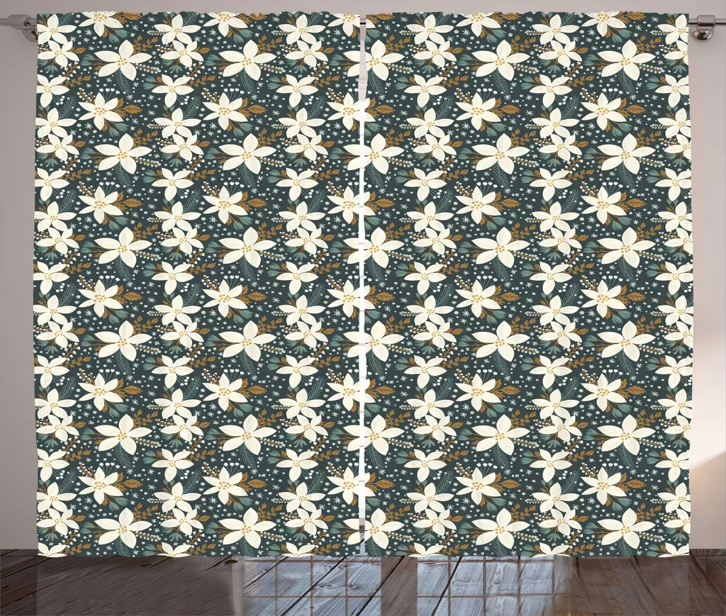 Rideaux Noël 280x225 cm : Décorez Facilement votre Salon avec Style