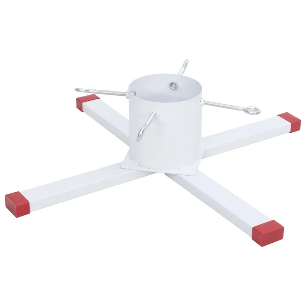 vidaXL Support pour arbre de Noël blanc 61x61x15,5 cm - Base stable