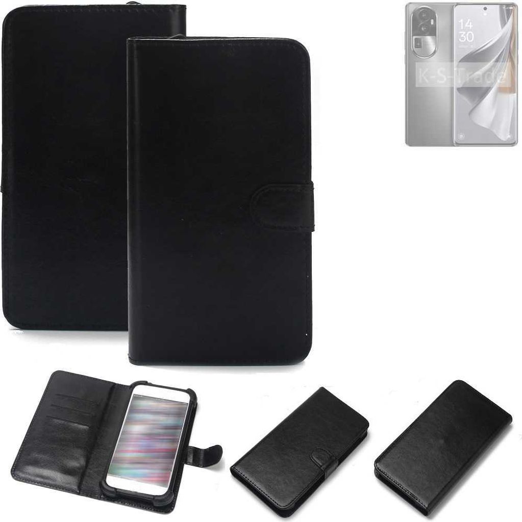 K-S-Trade Handyhülle Schutzhülle kompatibel mit Oppo Reno10 Pro+ Handy Schutz Hülle Handyhülle Bumper schwarz 1x