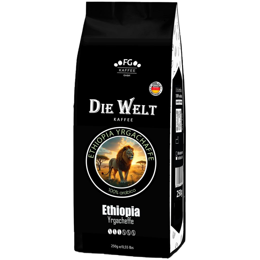 Die Welt Kaffee Ethiopia Yrgacheffe Kaffeebohnen 1000g