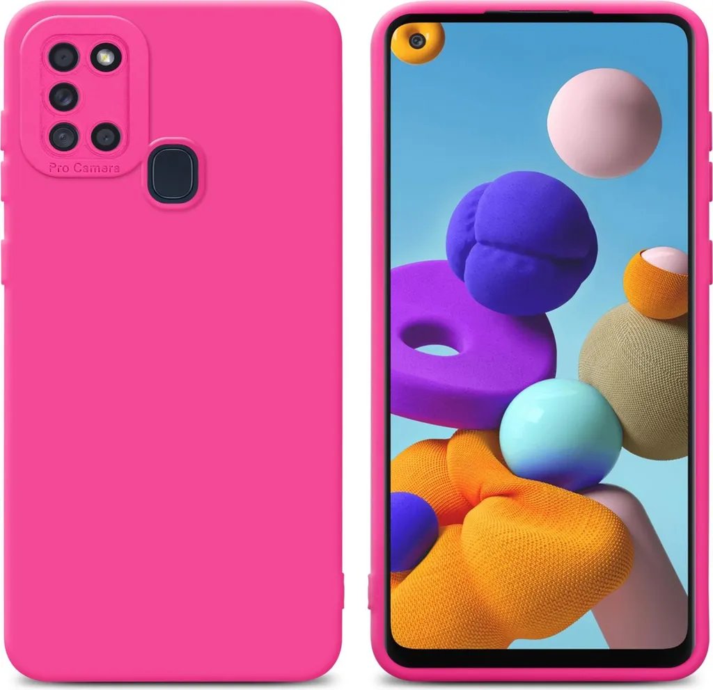 Custodia Samsung Galaxy A21s Cadorabo Rosa TPU Silicone Anti-Urto