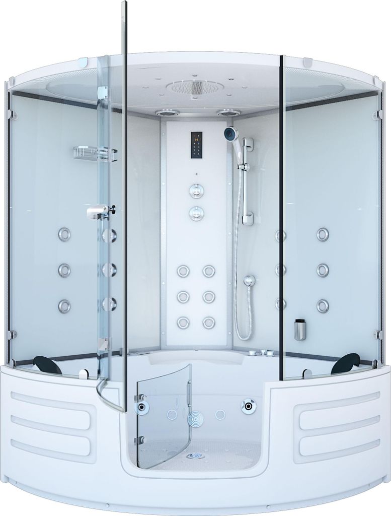 Dampfdusche Whirlpool Dusche Duschkabine K70-WS-EH-EC 150x150cm