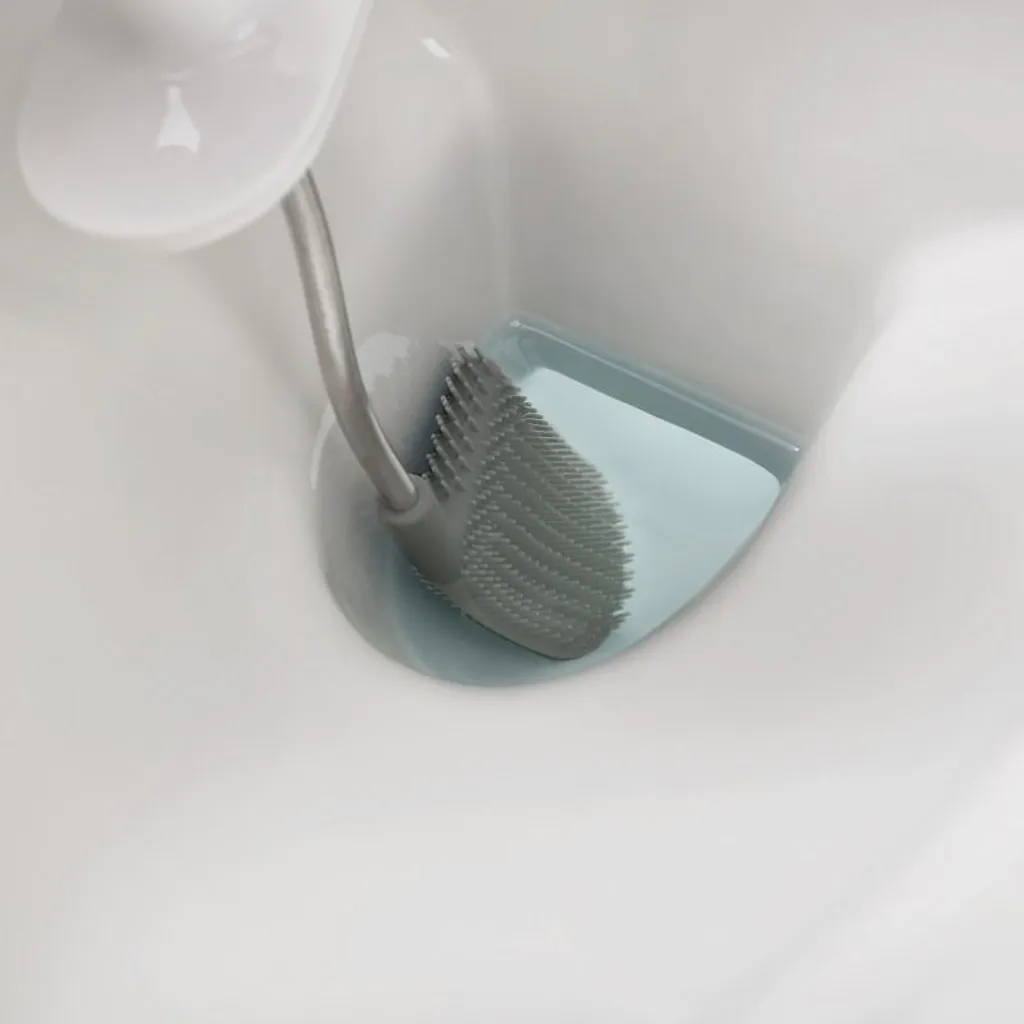 Joseph Joseph Flex Brosse WC avec Support en Acier Inoxydable Argenté - 10