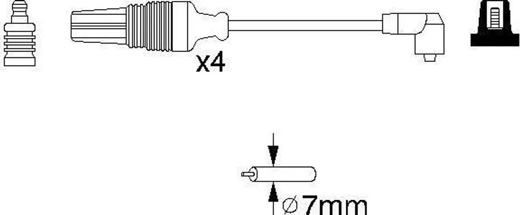 Bosch 0986356801 - Set Di 5 Cavi Di Accensione Per Auto