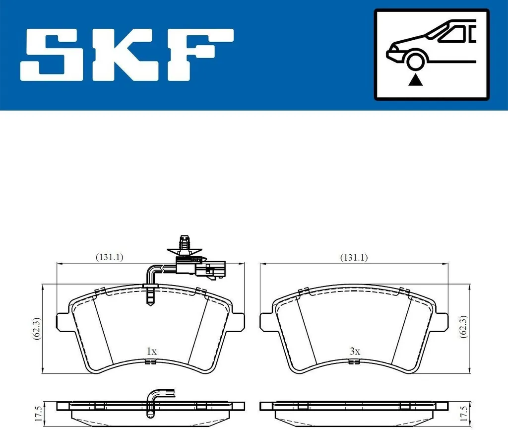 Plaquettes de frein avant SKF : stoppez les bruits de freinage Kangoo