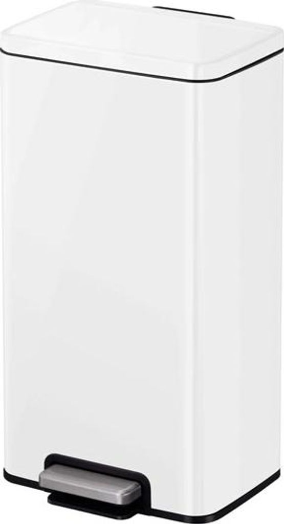 EKO - Madison Treteimer 30 Liter - Stainless Steel Plastic - Matt Weiß