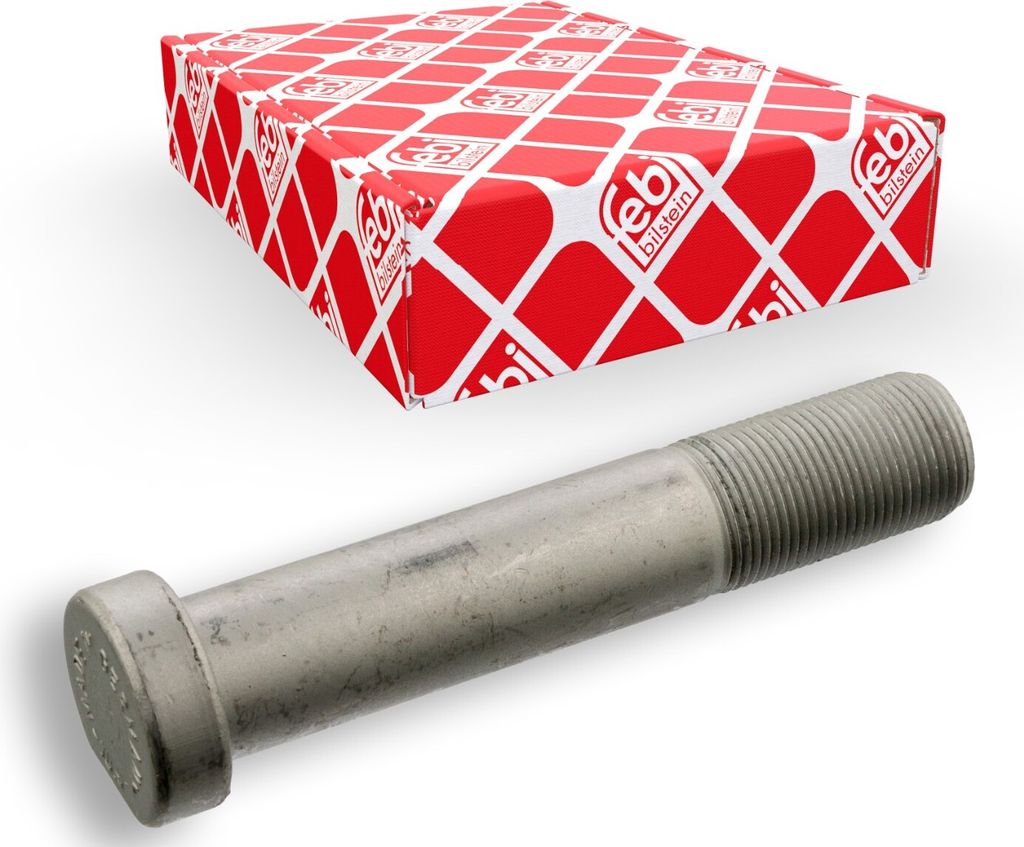 FEBI BILSTEIN Radbolzen 12874 Hinten passend für MERCEDES-BENZ AXOR 125mm Stahl 0,384kg