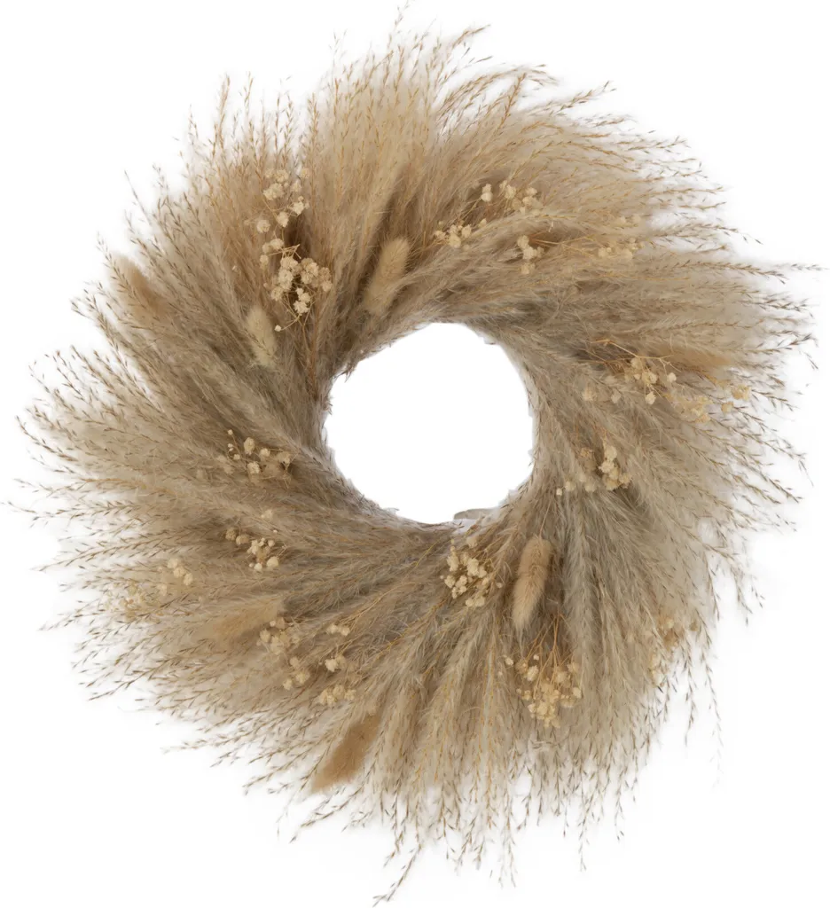 Couronne fleurs séchées J-Line : Déco naturelle sans entretien Small