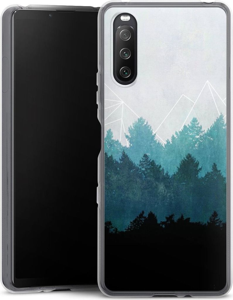 DeinDesign Handyhülle für Sony Xperia 10 III Silikon Hülle Case Smartphone Schutzhülle Abstrakt Baum Wald