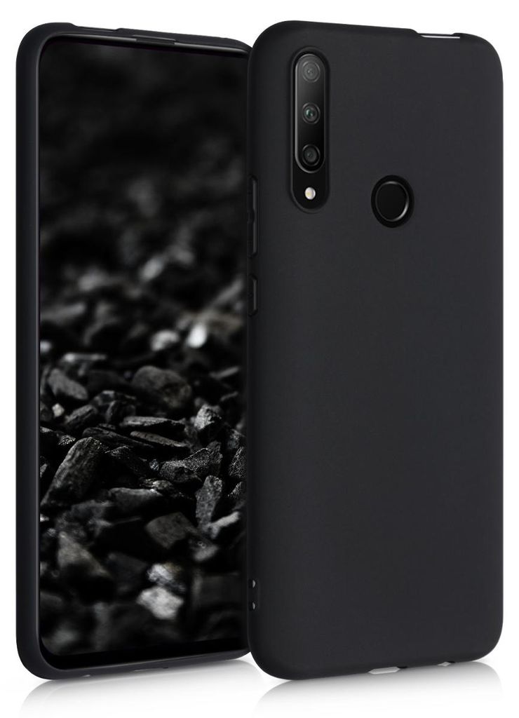 kwmobile Handyhülle für HONOR 9X (EU-Version) Hülle - TPU Case - Kabelloses Laden - Schutzhülle Cover in Schwarz matt