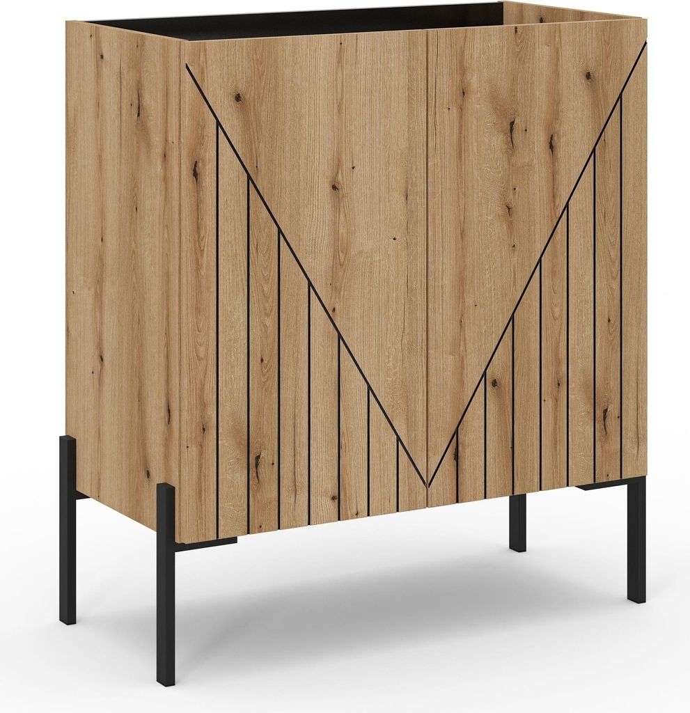 Kommode >Neo< in Evoke Oak - 80x91x40cm (BxHxT)