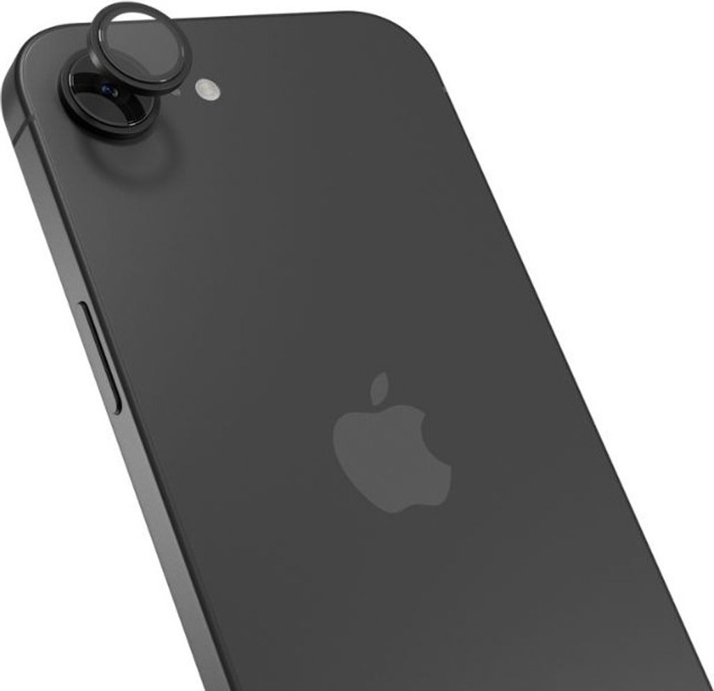 Epico Aluminium Schutzglas für iPhone 16e - schwarz