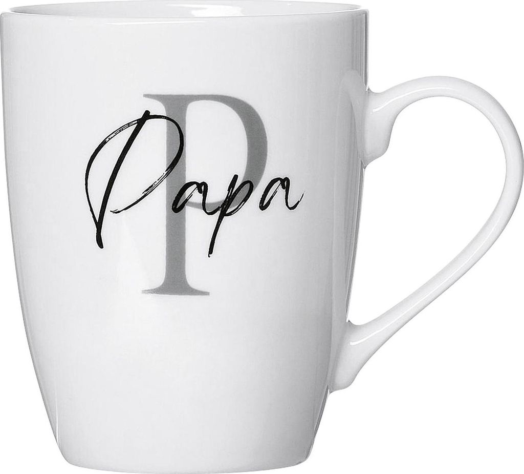 Ritzenhoff & Breker Papa Kaffeebecher, Kaffeetasse, Tasse, Becher, Porzellan, 310 ml, 413380