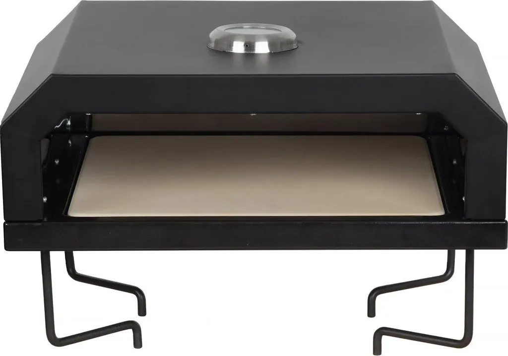 Four à pizza Pizzello pour barbecue - Noir - 40 x 35 x 28 cm compact