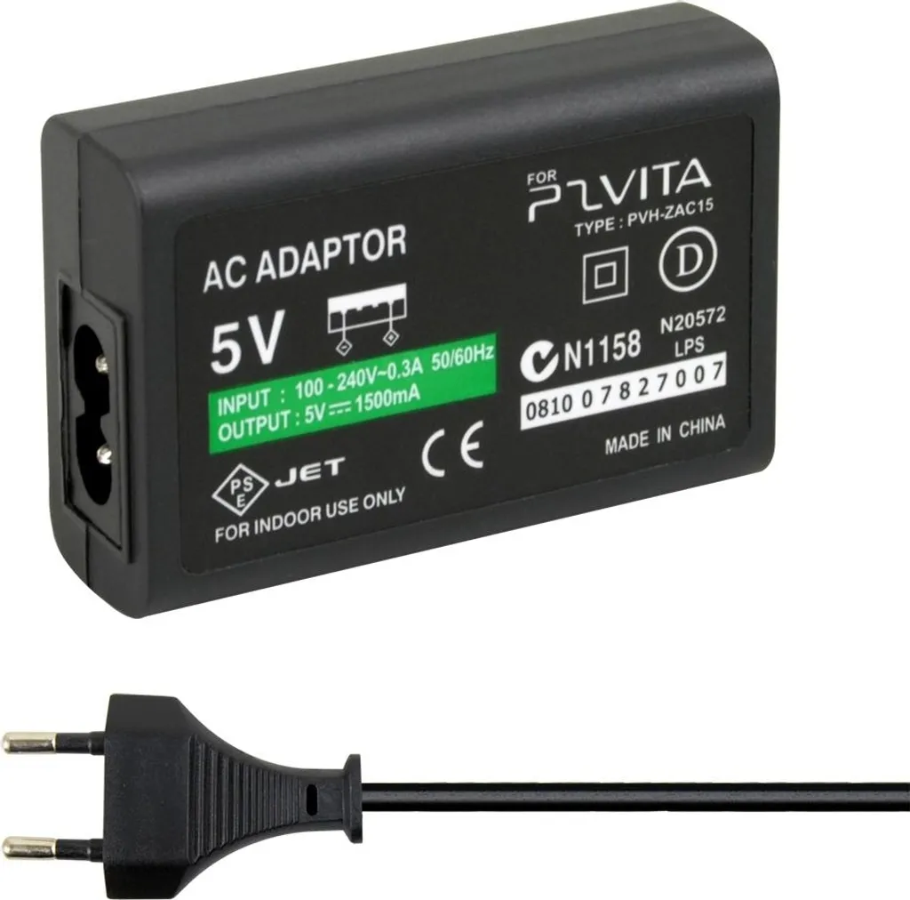 Alimentatore per Sony PS Vita 1000 - Adattatore CA con Cavo Dati