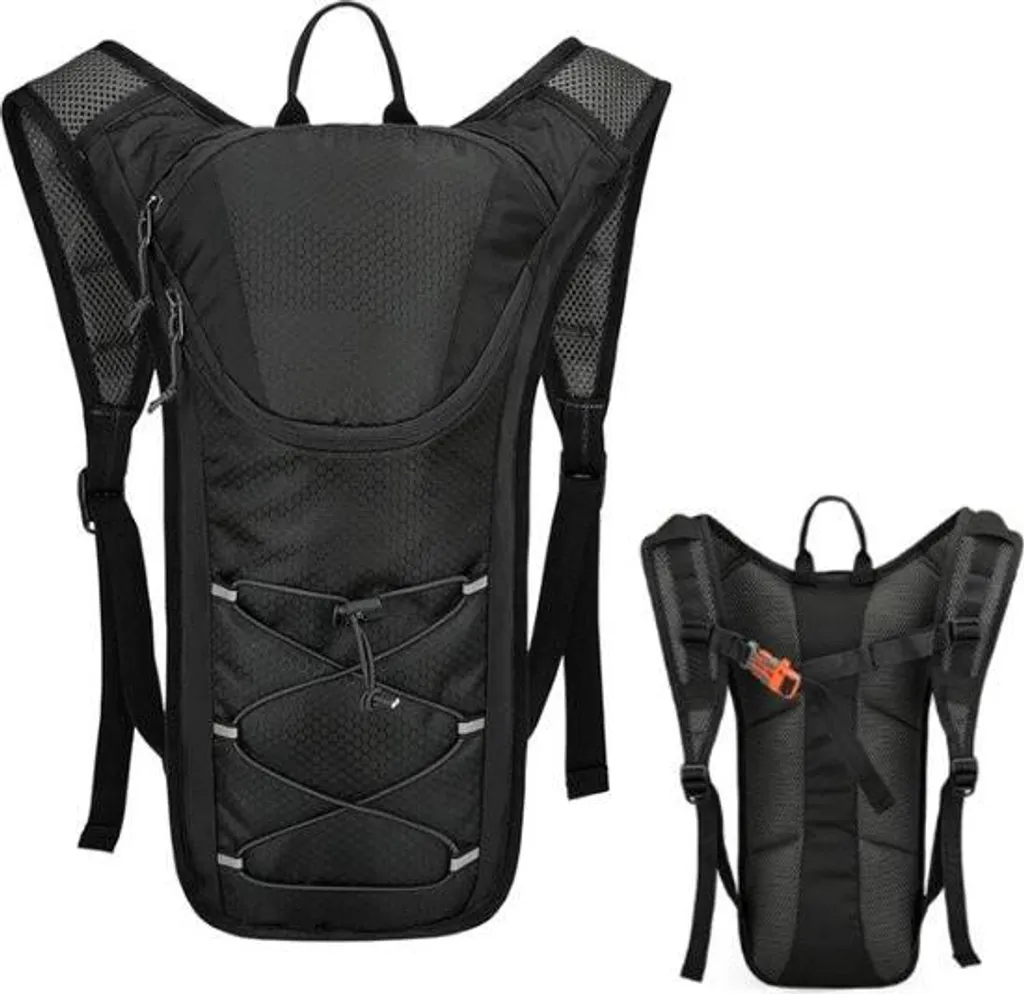 Petit sac de sport noir et léger pour cycliste et marche nordique 5L