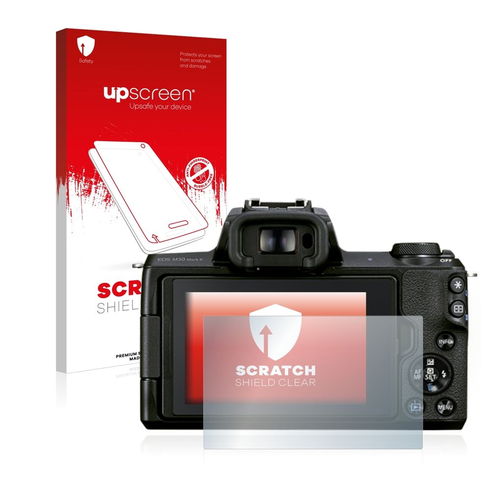 upscreen Schutzfolie für Canon EOS M50 Mark II Displayschutz Displayschutzfolie Folie Klar Transparent